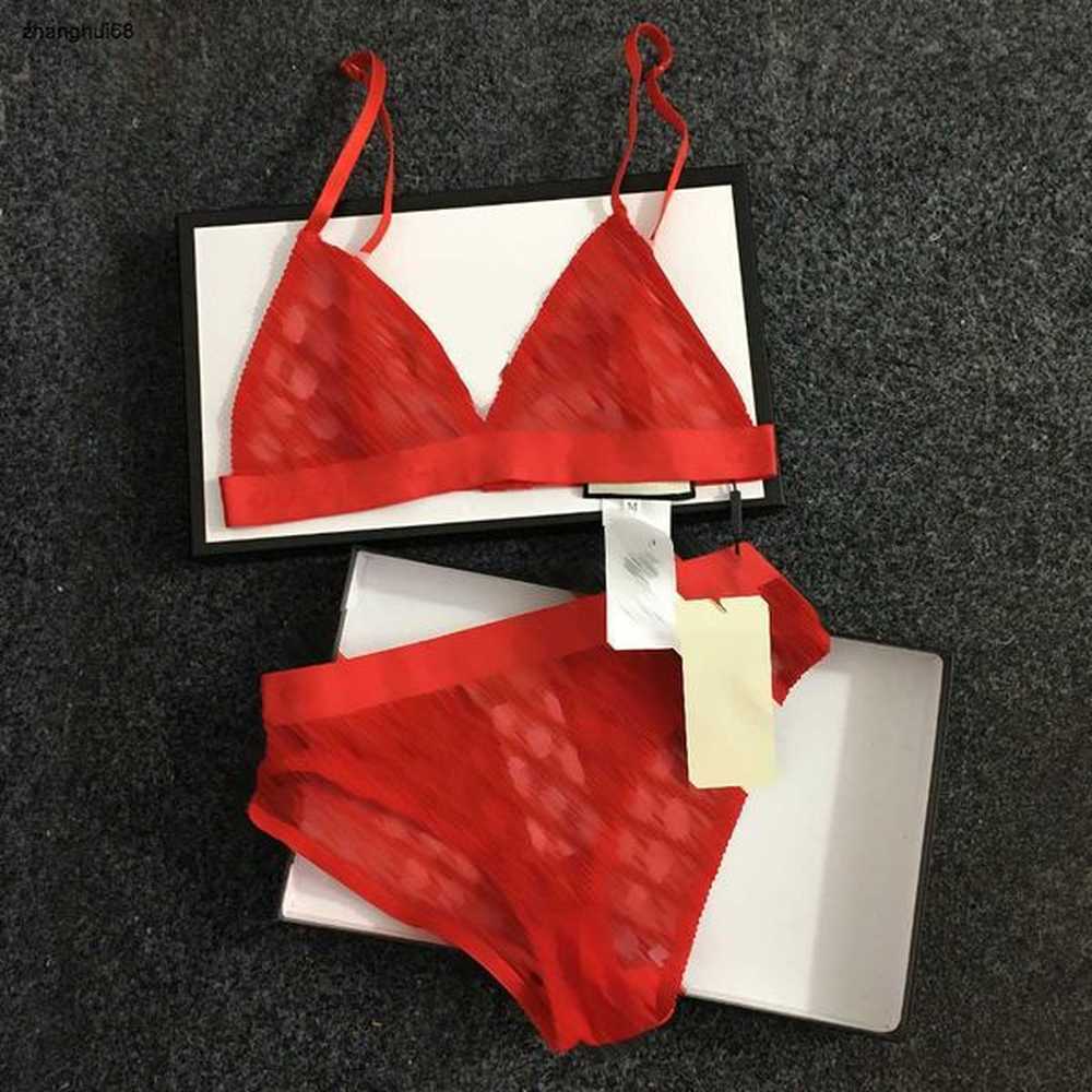 underwear suit designer women lingerie lace mesh sling bra underwear