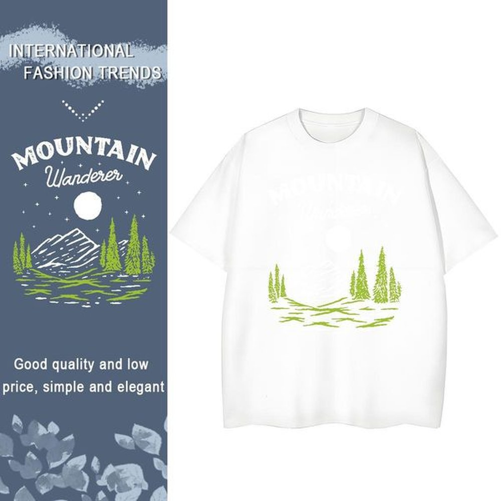 unisex couples t shirts cotton g mountains hip hop