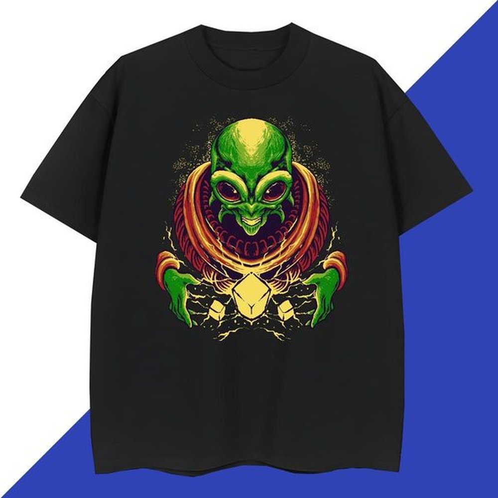 Unisex Men Tees Casual 230g Cotton Anime O Neck Short Sleeves ET T-Shirts Wholesale Tops Tees