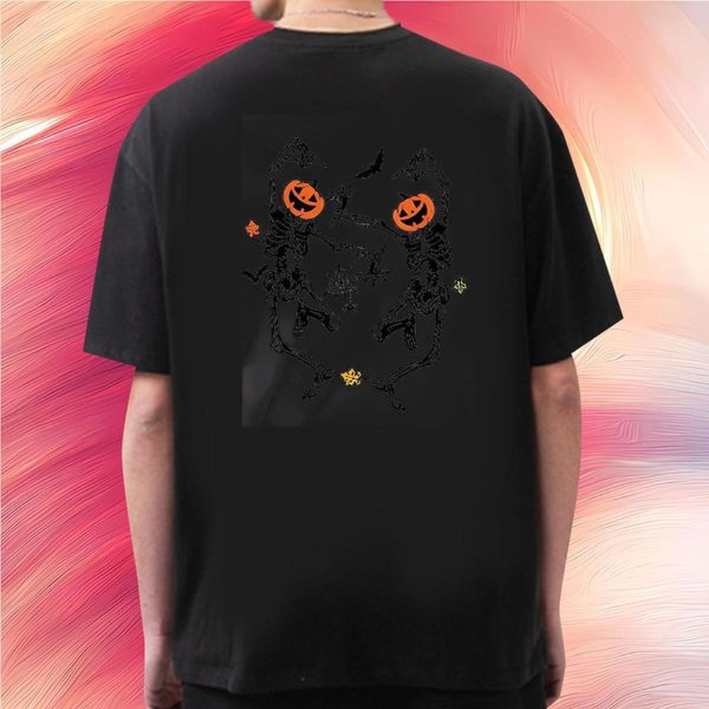 Unisex T-Shirts for Men 230g 100% Cotton skull Hip Hop Graphic Breathable Crew Neck Men Tees Fashion Designer Clothes