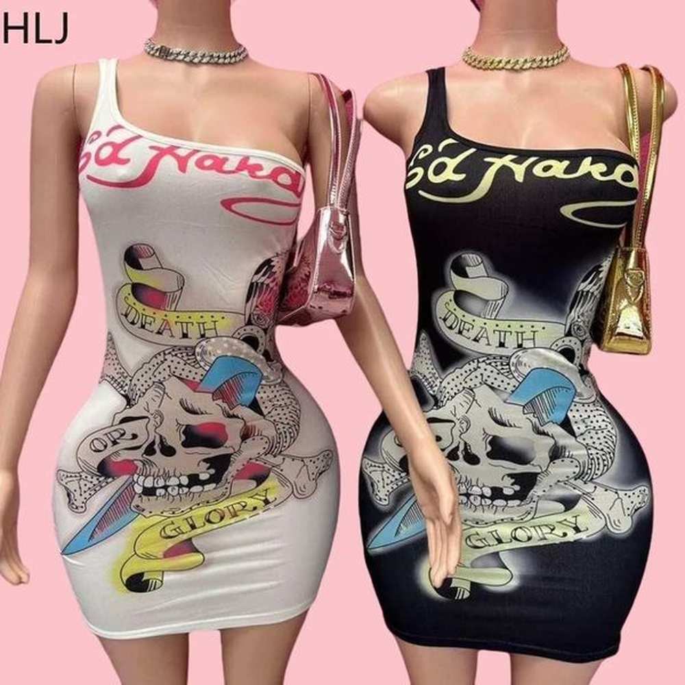 urban sexy dresses hlj yk pattern printing bodycon one piece
