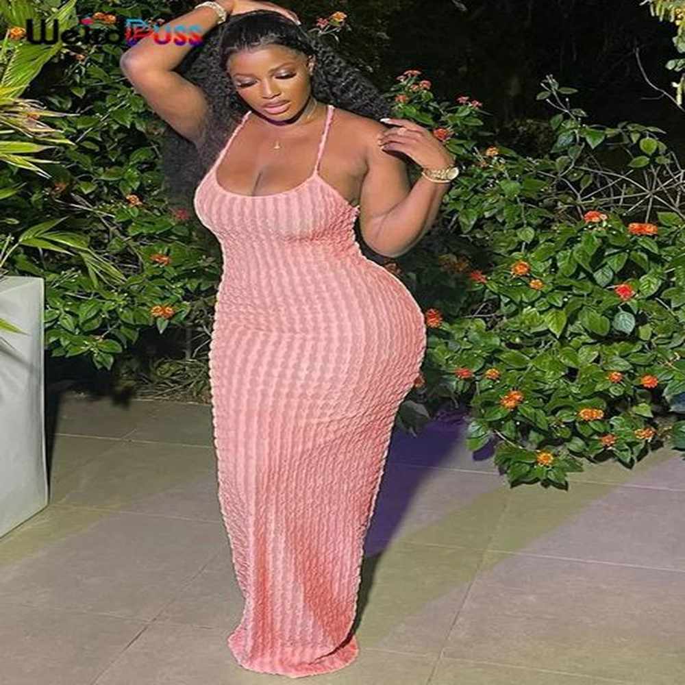 urban sexy dresses weird puss cross bandage women maxi dress