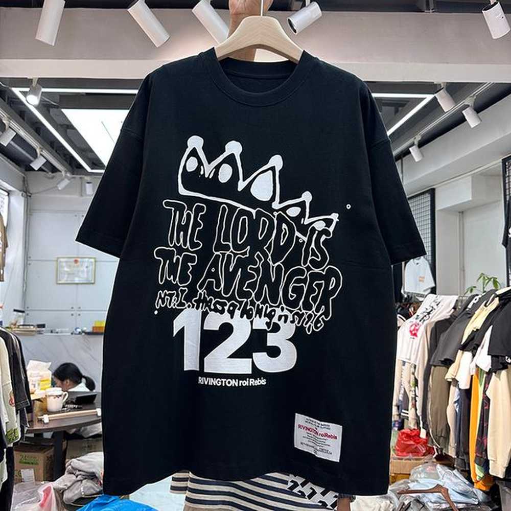 US Size Tees T-Shirts Mens Eur Size Oversized Shirt Suprior Letter Number Printed Tshirts Real Pics