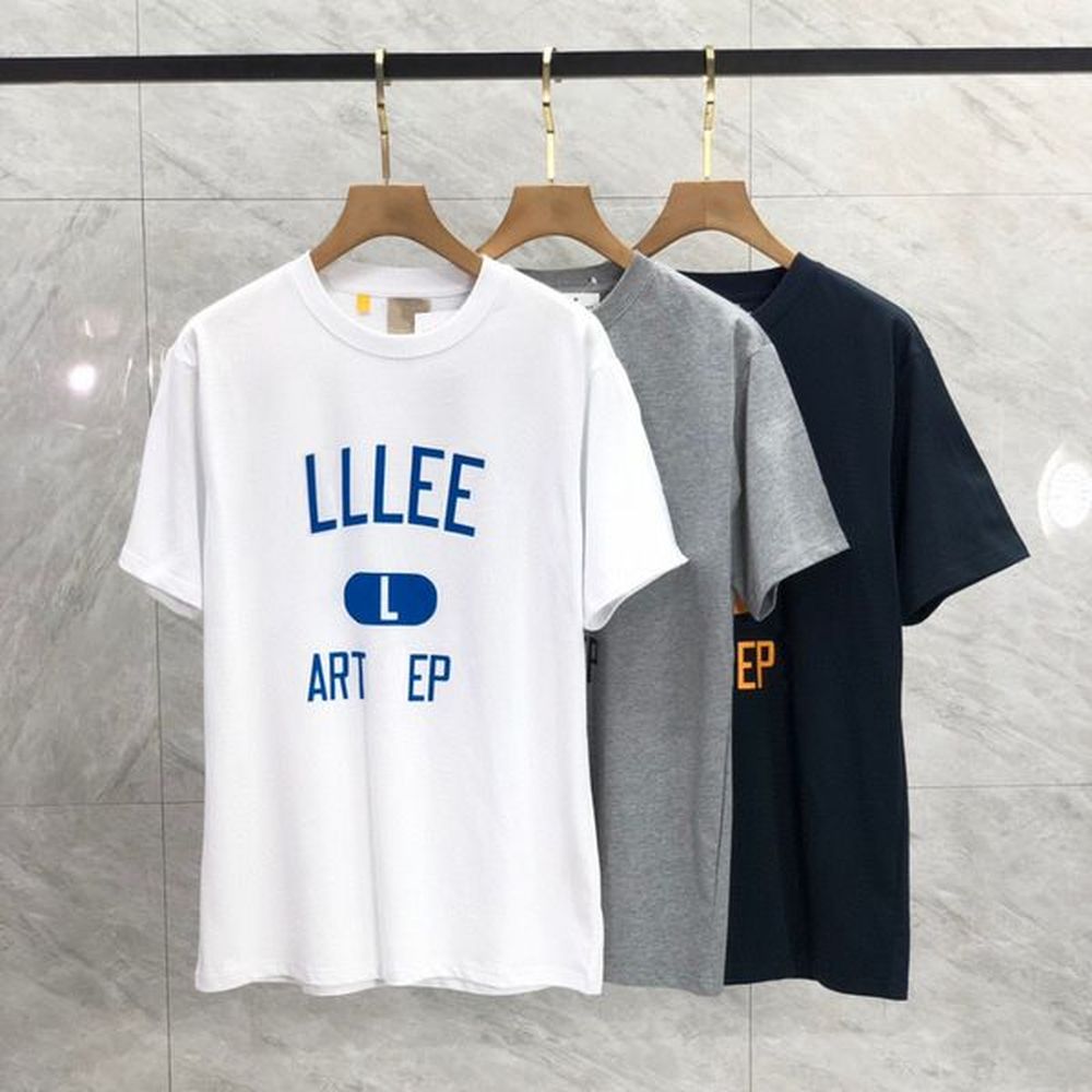 USA Style Art Letter Tee Designer T shirt Spring Summer Casual Fashion Skateboard Men Women Tshirt 24ss 1215
