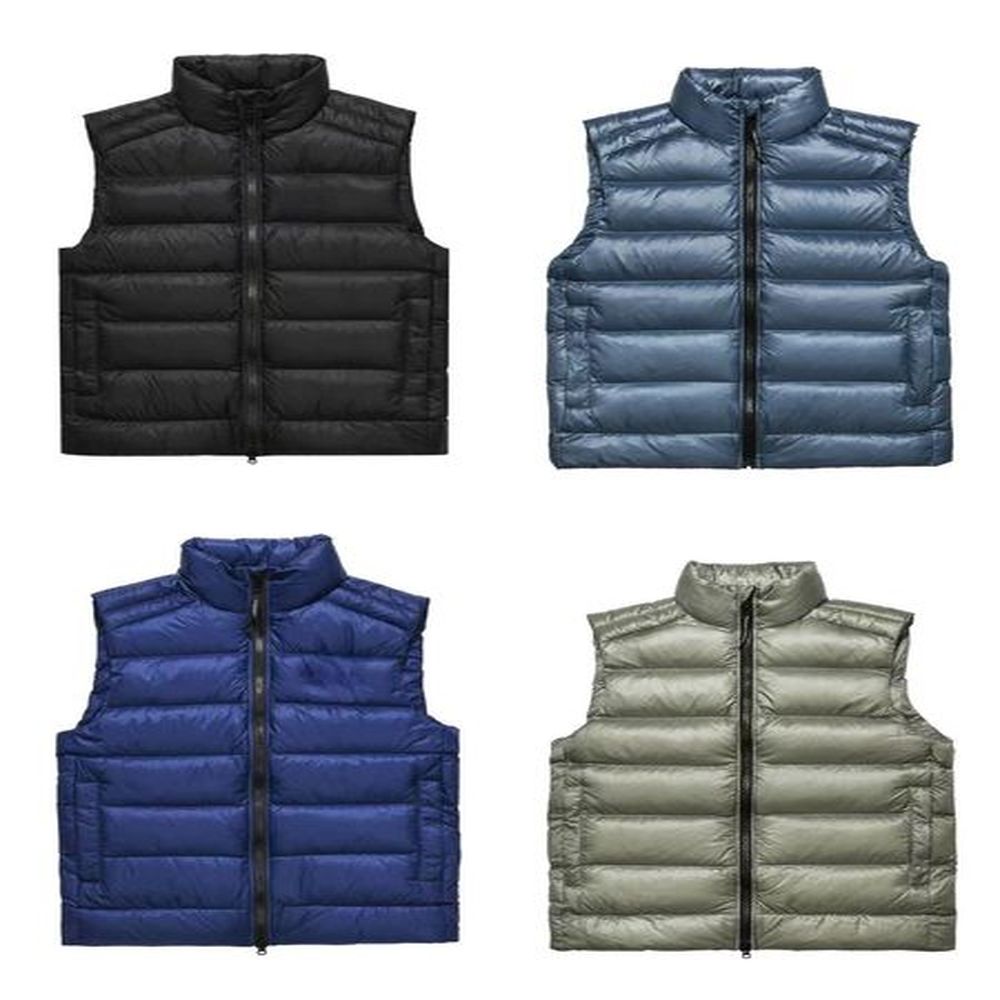 Vest gilet mens gilet designer jacket gilet luxury down woman vest feather filled material coat graphite top Mens Gilet Vest Jacket Embroide