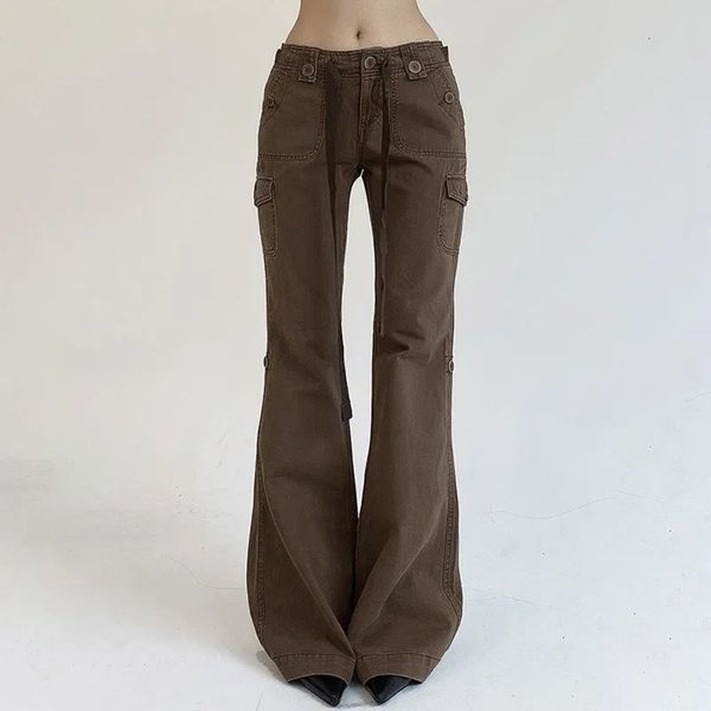 vintage american style slim fit jeans autumn low waist