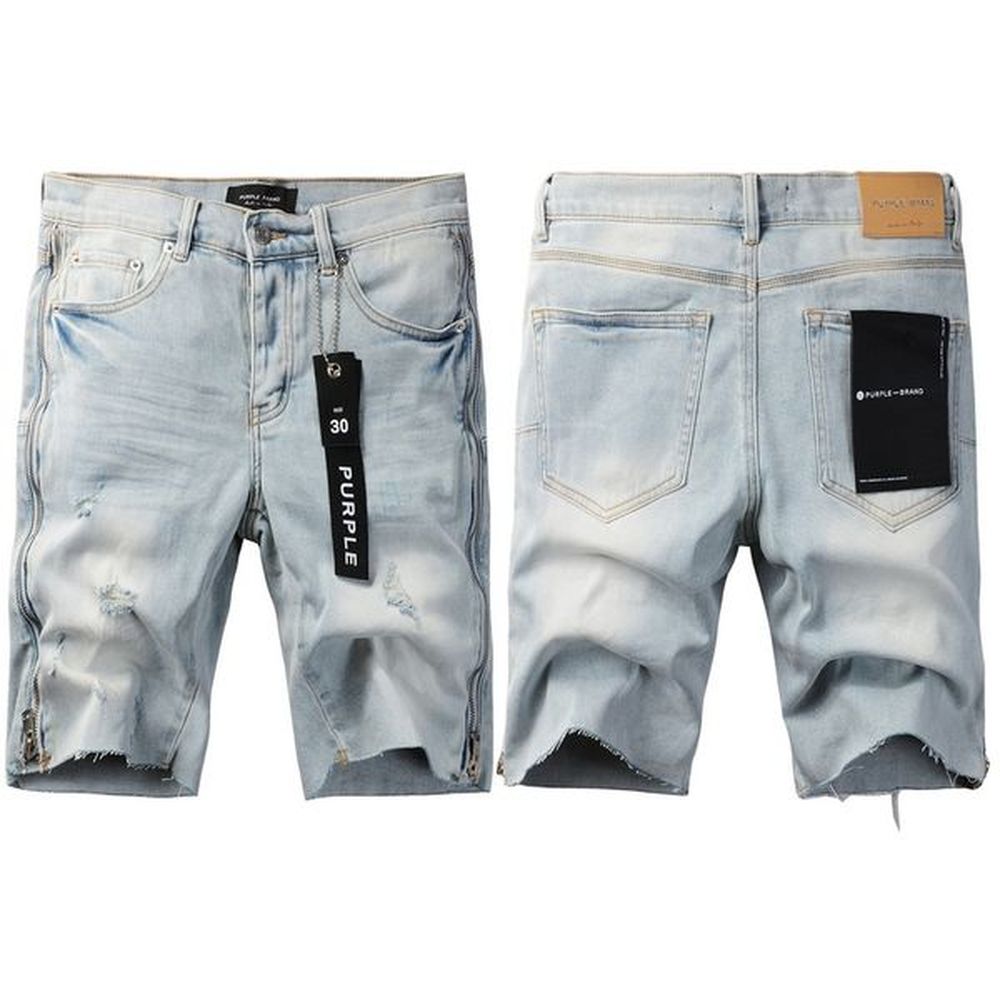 Vintage Denim Shorts For Men Designer Ripped Streetwear Jeans Classic Tight Straight Holes Short Jeans Summer Outdoor Fifth Pants