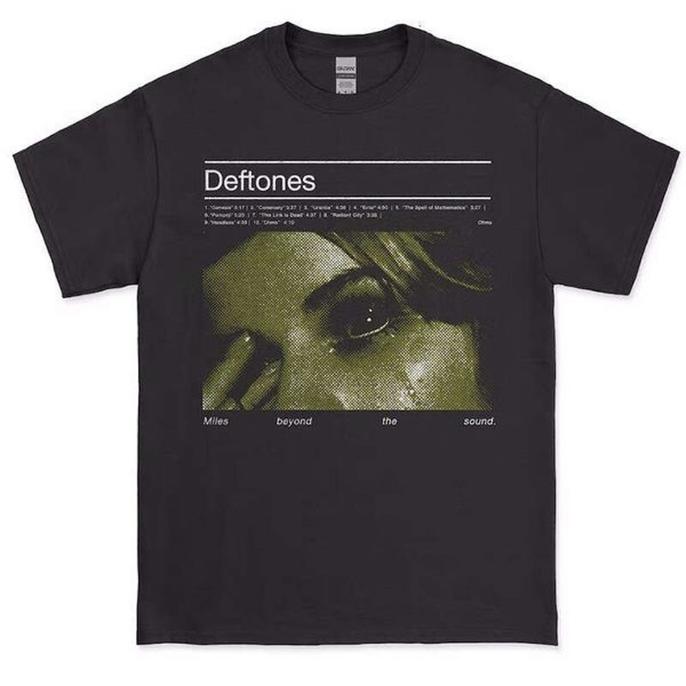 Vintage Loose Mens T-shirts Horror Deftones Skull T Shirt Ca