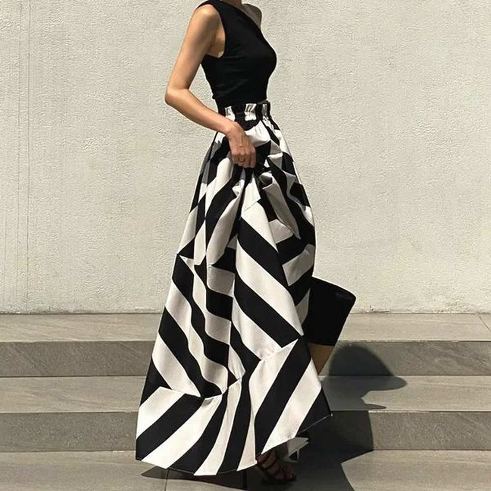 vintage maxi skirt midi long s for women korean style