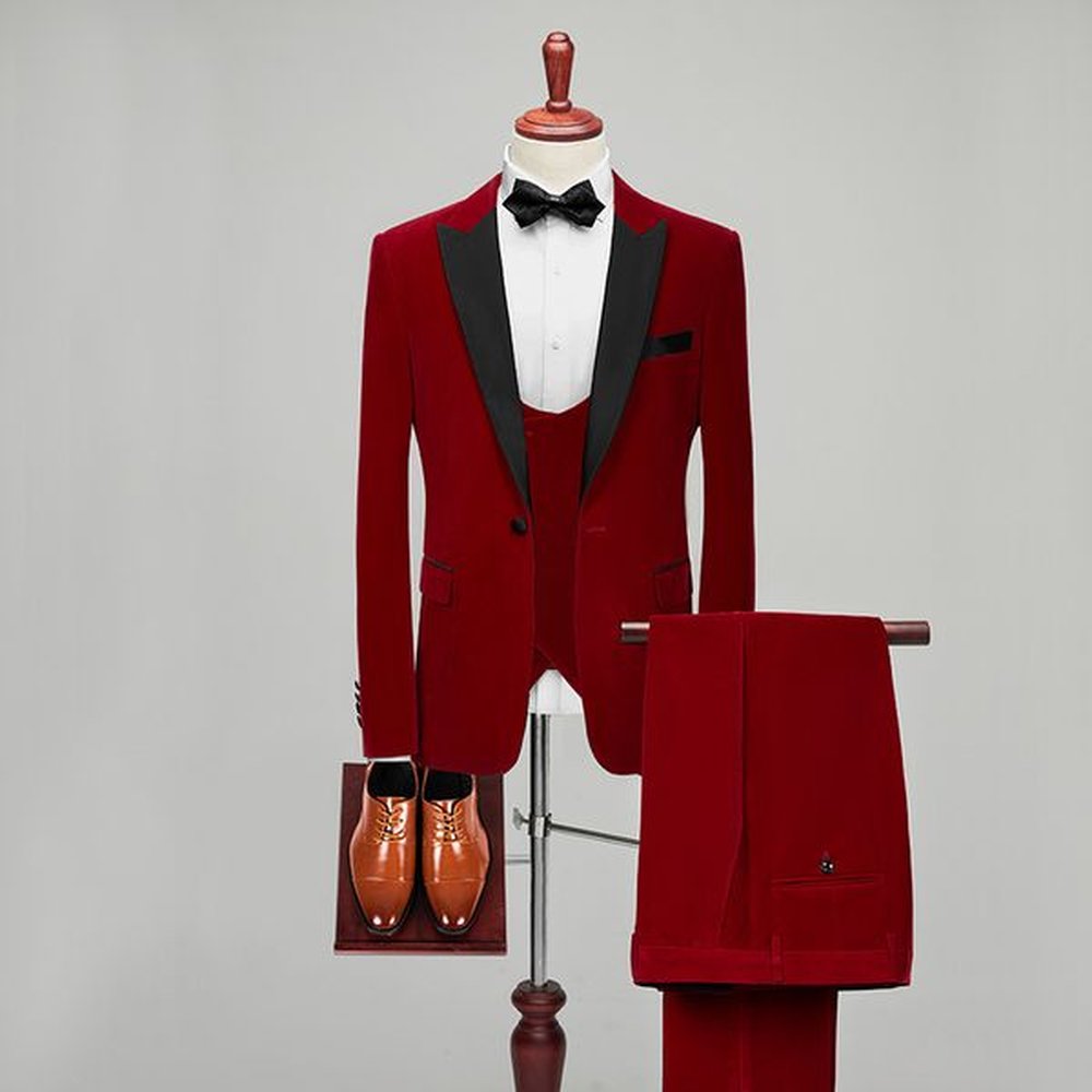W370 casual men's suit fit groom's dress