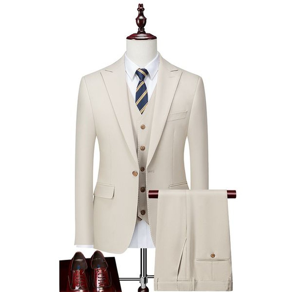 W314 Small suit Korean style slim fit best man groom wedding dress suit