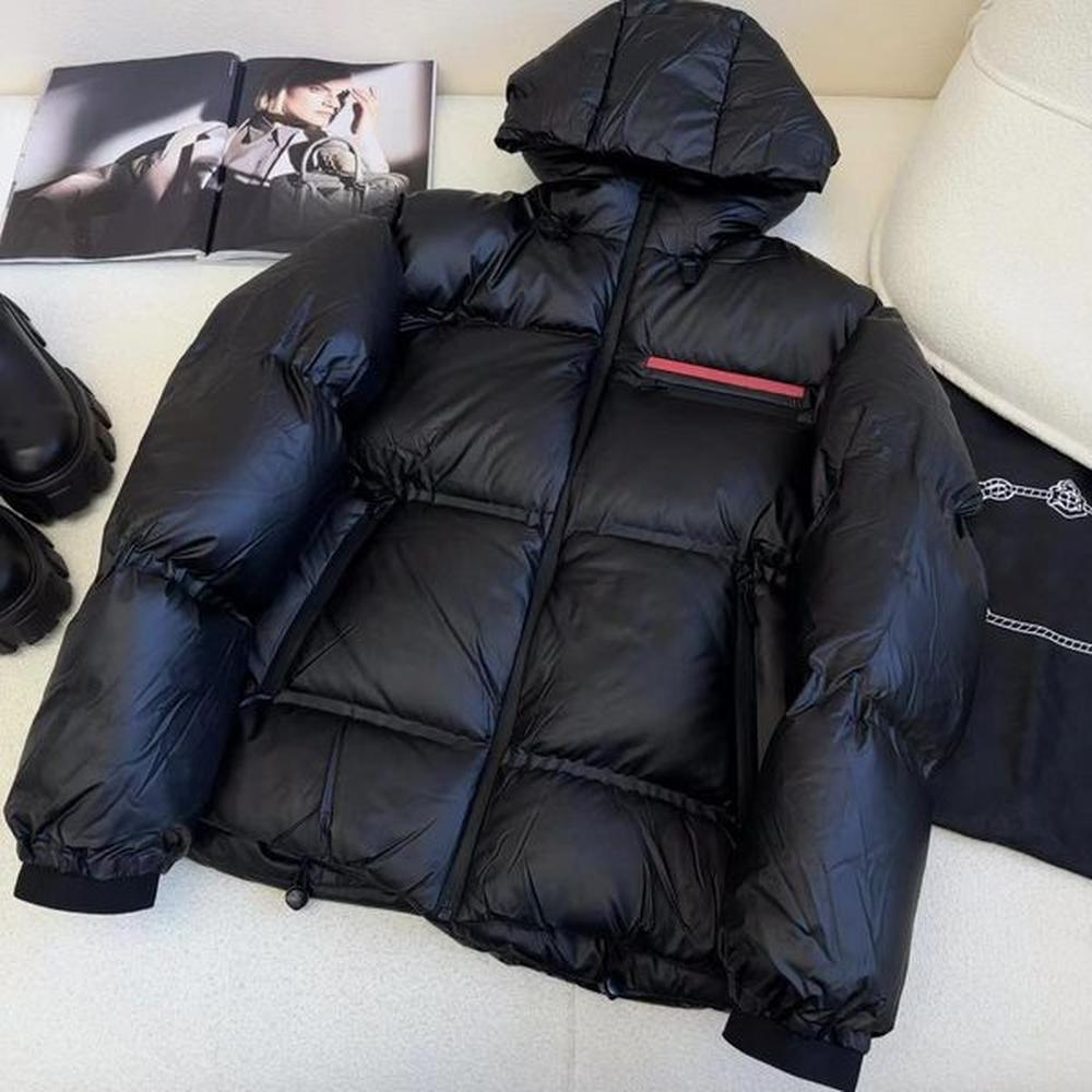 wf brand down parka unisex designer jacket top quality black