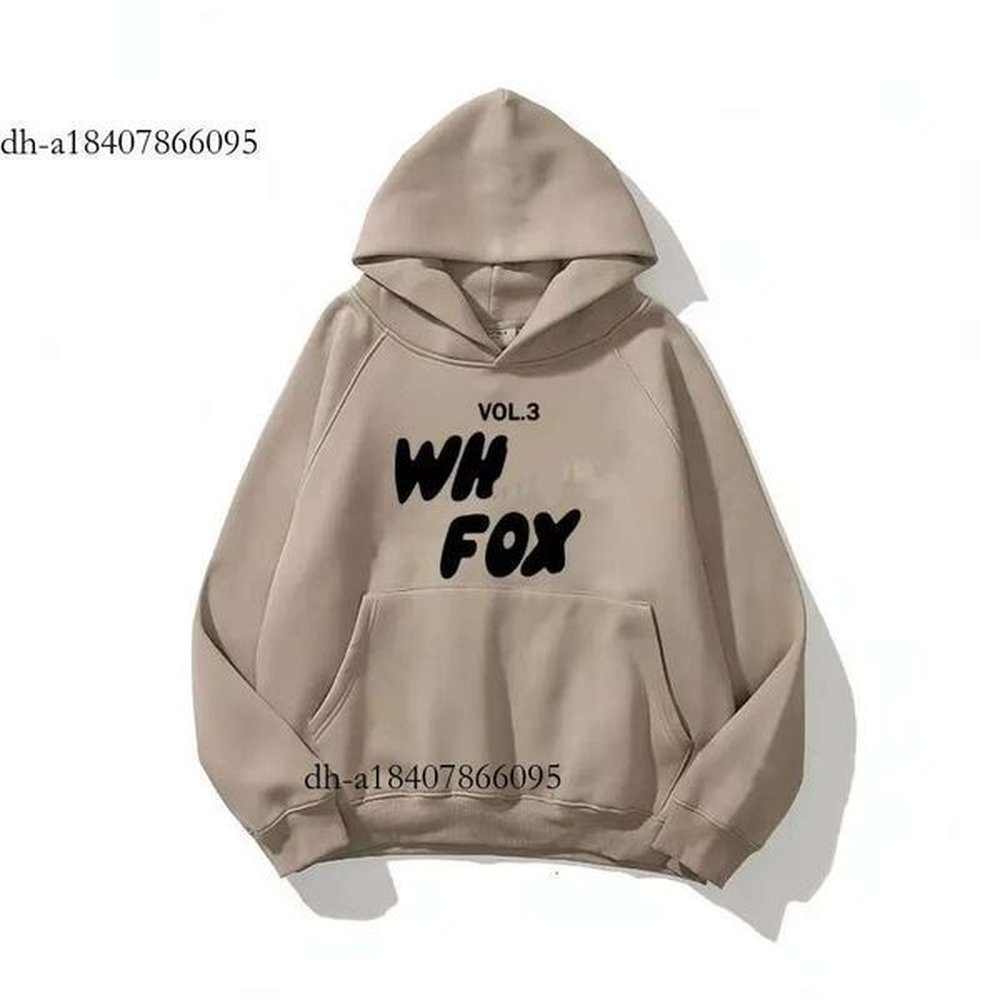 White Designer womens fox Fashion brand printed letters mens top Loose comfortable thick warm hoodie sweatshirt