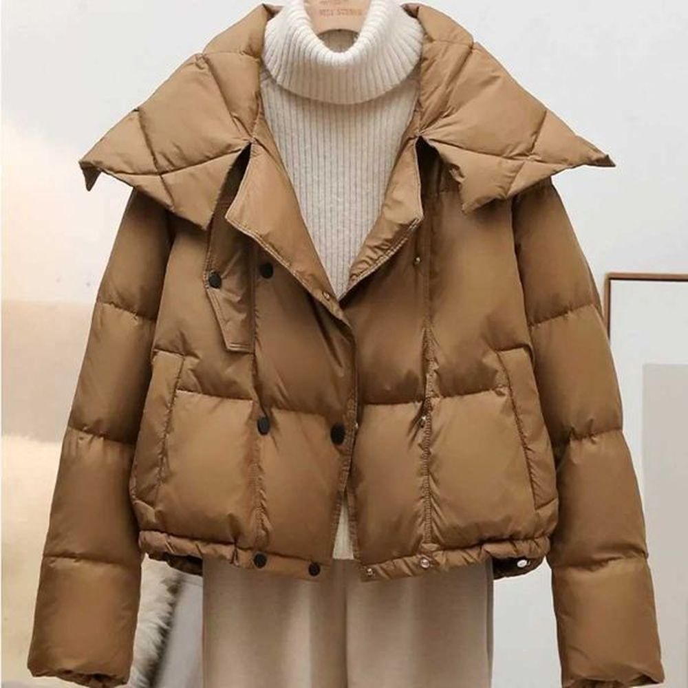 white duck down coat female new fashion casual winter