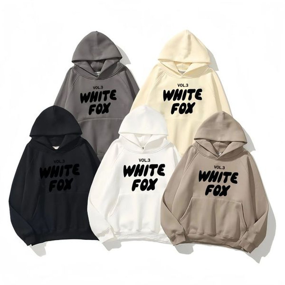 white foxes autumn womens hoodies sweatshirts winter for mens women