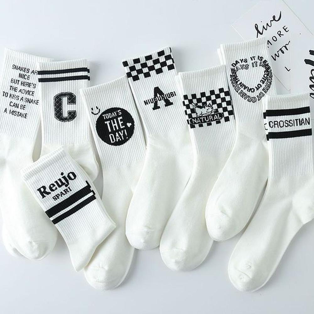 white socks female long socks student middle socks children ins.jpeg