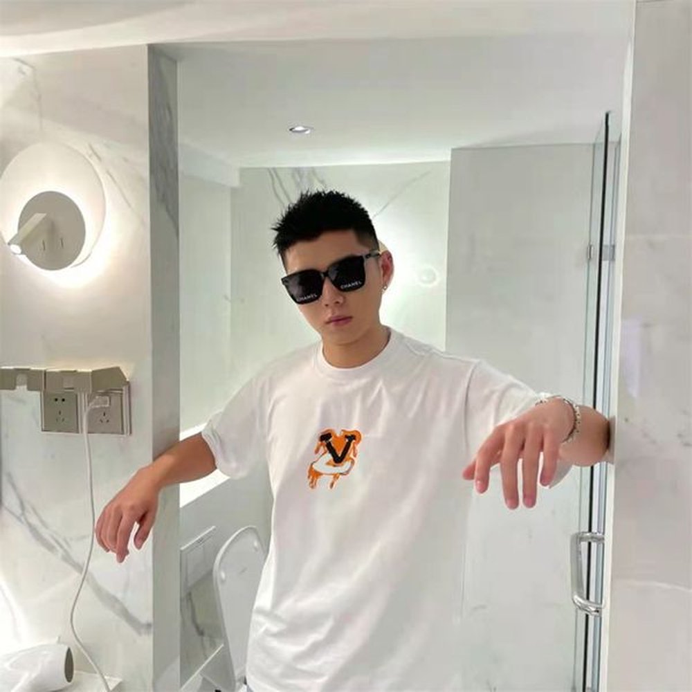 white t shirts for men designer letter tshirt Cotton Round Neck Printing quick drying anti wrinkle men spring summer high loose trend heat p