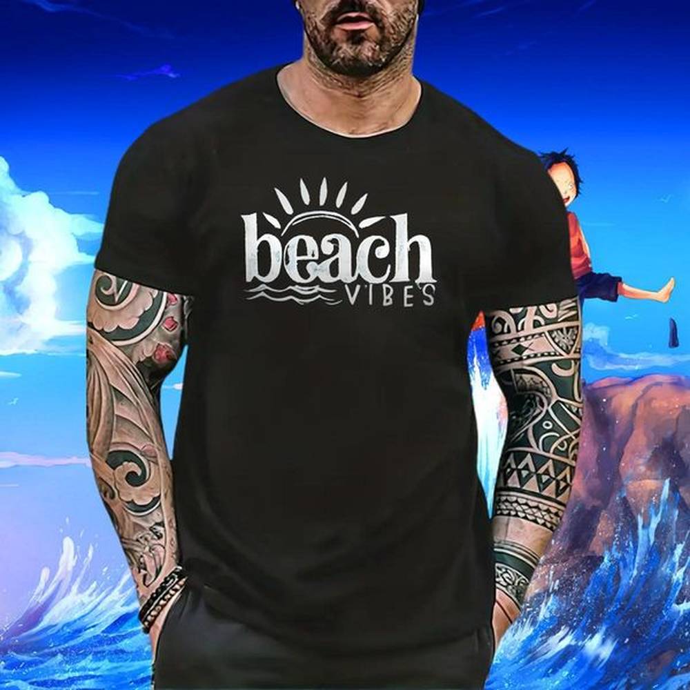 Wholesale Men Clothes T-Shirt letter 230g 100% Cotton Outdoor Breathable T Shirts Men Custom Print Oversized Fashion New Polos