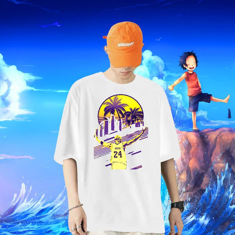 Wholesale Men Tees BasketballStar 100% Cotton 230g Crew Neck Cotton Daily Wear T Shirts Men Custom Print Oversized Fashion New Tops