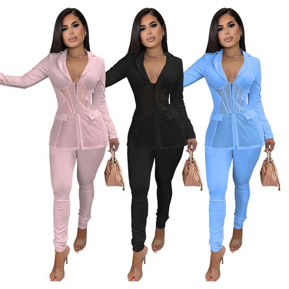 wholesale tracksuits fall clothes for women two piece sets long