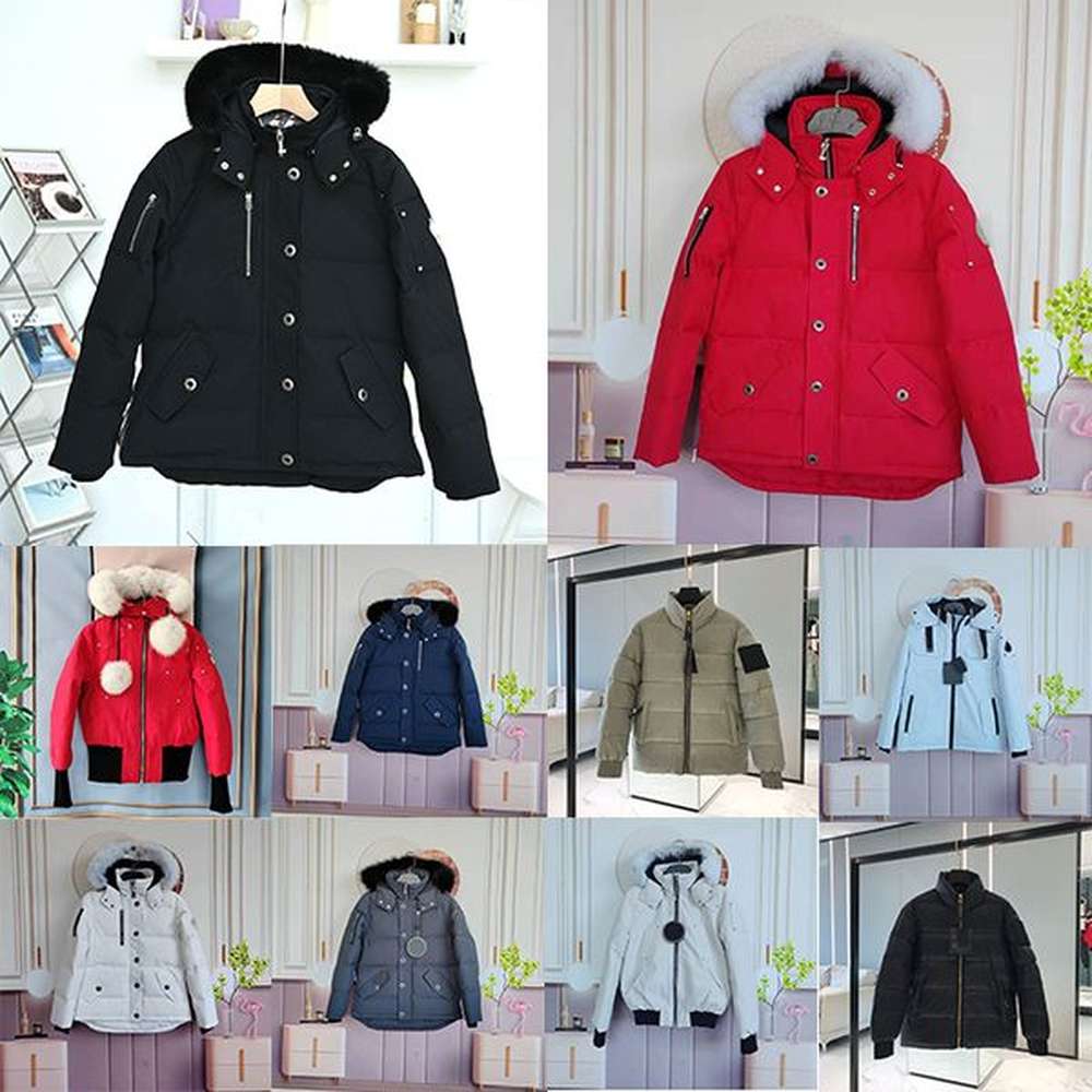 Windproof Hooded Down jacket Premium Winter Outerwear with Real Goose Feather Filling High quality big hair collar fashion puffer jacket for