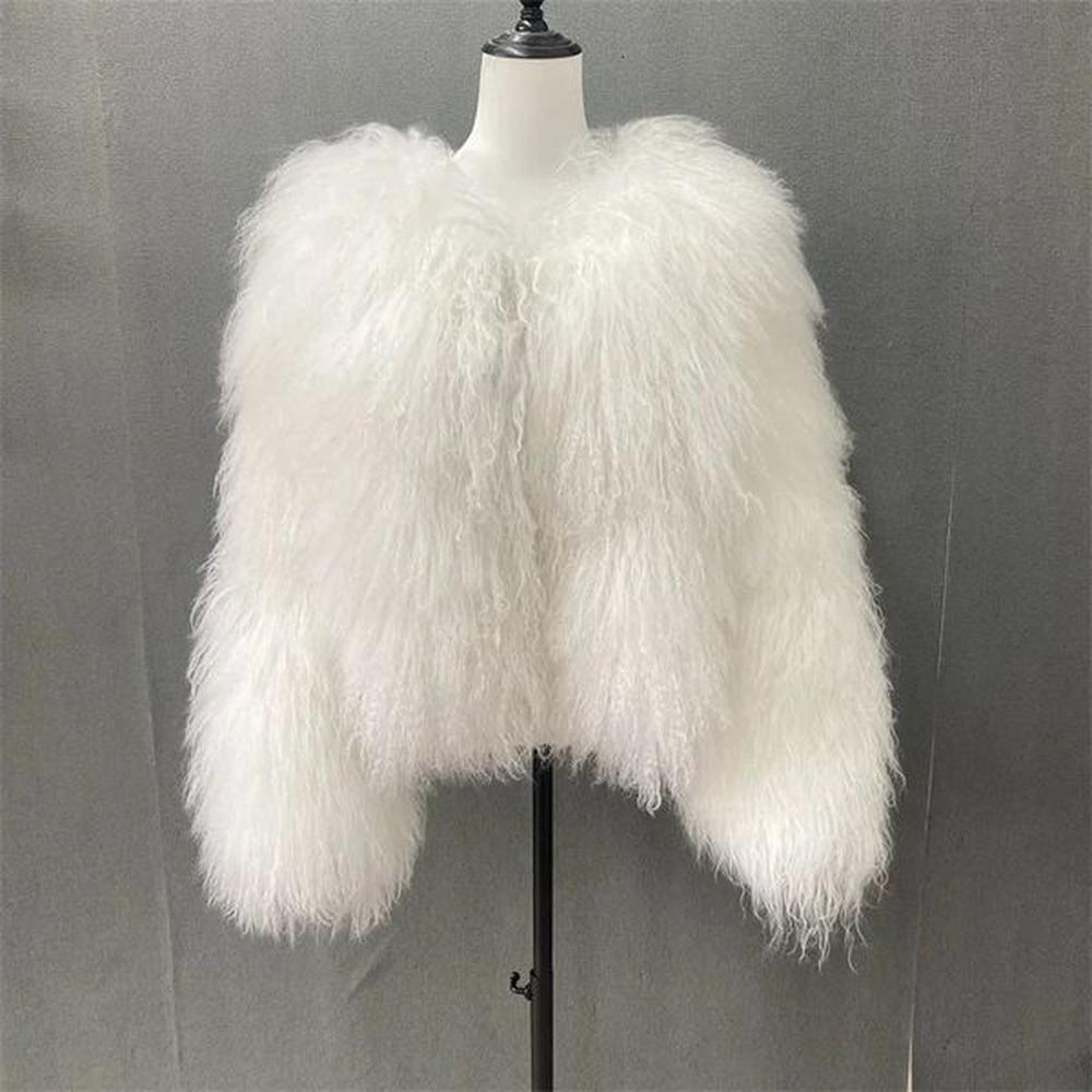 winter autumn fashion genuine fur jacket womens genuine mongolian sheepskin