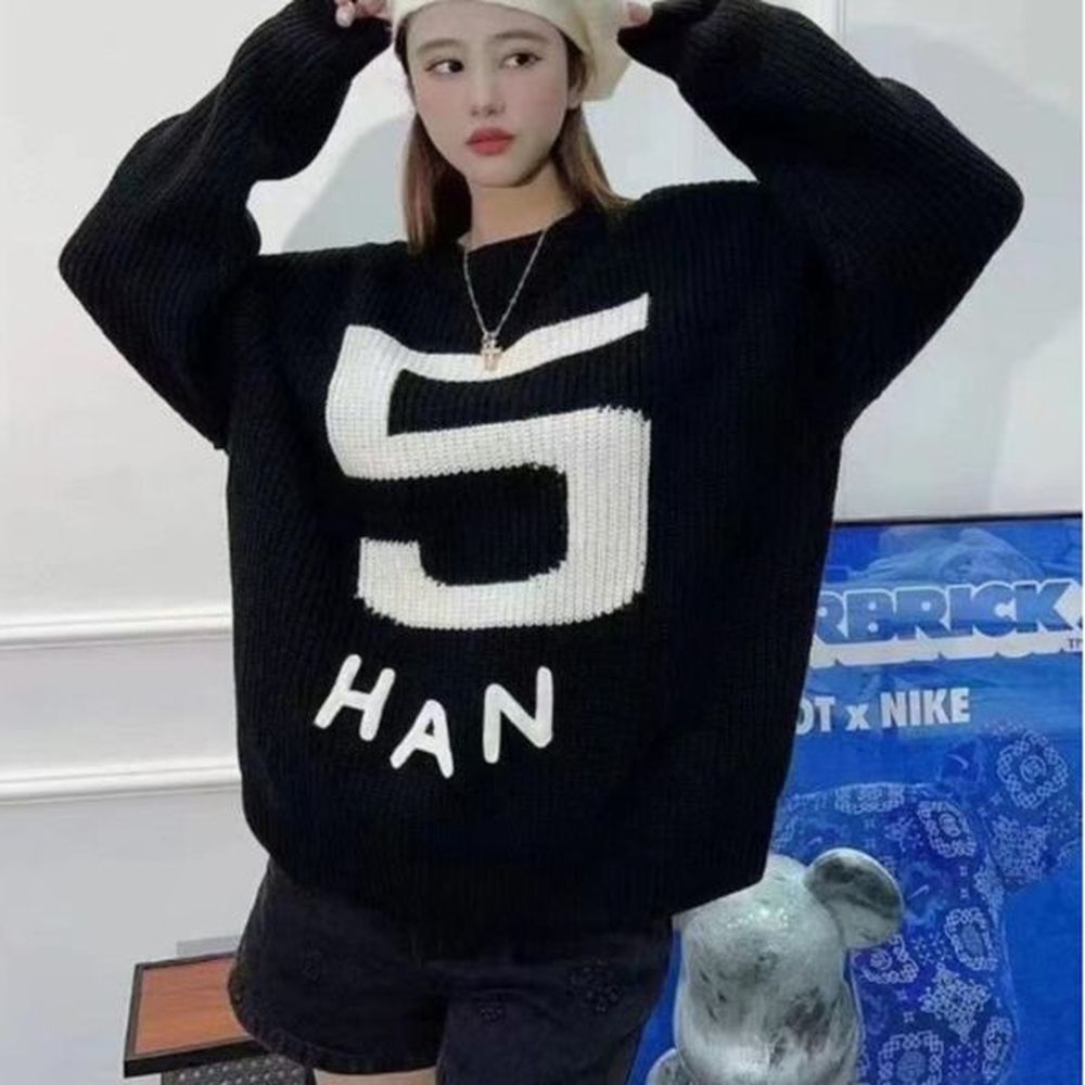 winter designer ch womens sweater highend luxury warm sweater wool
