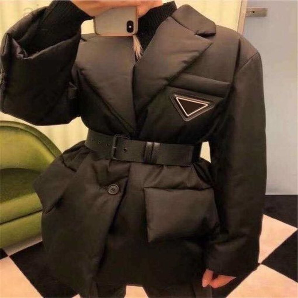 winter designer jacket for women down parkas with letters budge