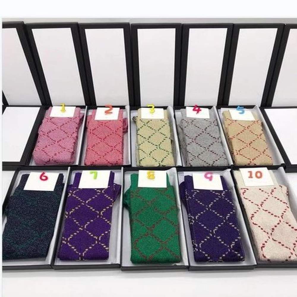 winter designer women socks with letter fashion striped sock high