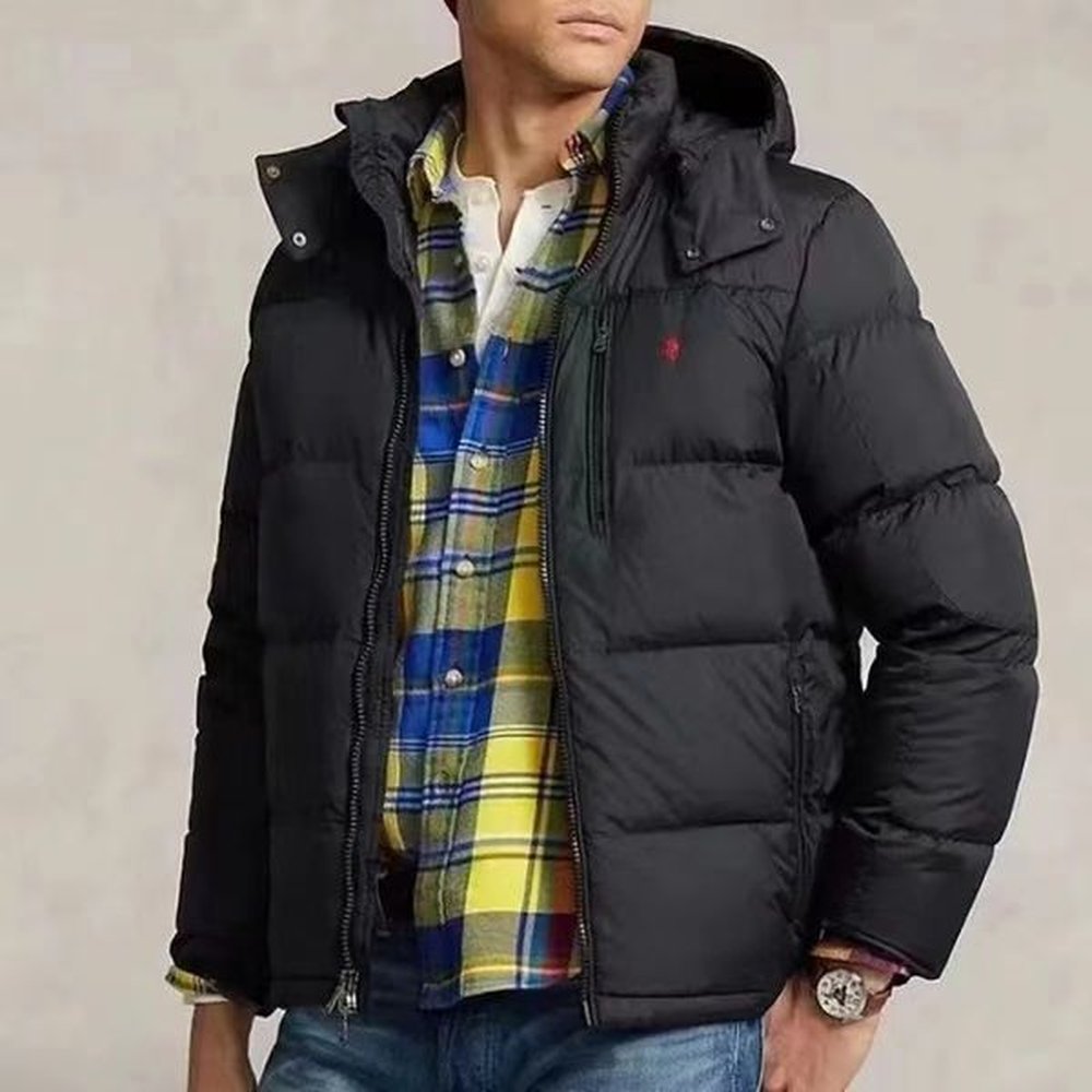 Winter Down Jacket Designer Men's PoLo Jacket Winter Jacket Windproof Hooded Down Jacket Fashion Matte Gloss Hooded Jacket Couple Thick