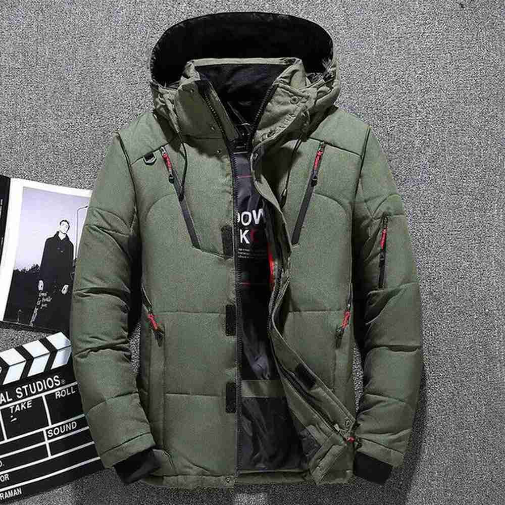 Winter Fashion Thicken Men Parkas Coats Outdoor with Hood Warm Down Jacket Trend Casual Allmatch Male Clothes Quality 241225