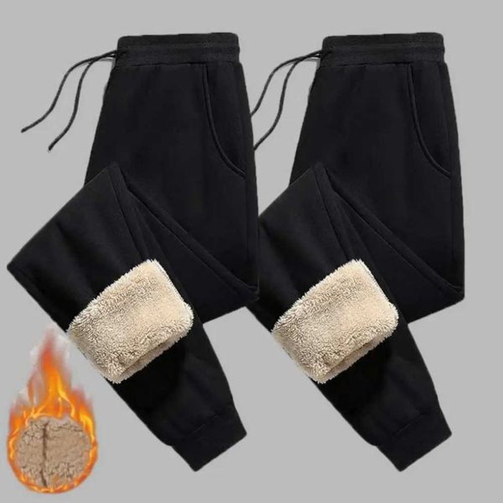 winter fce pants men lambswool warm thick casual thermal