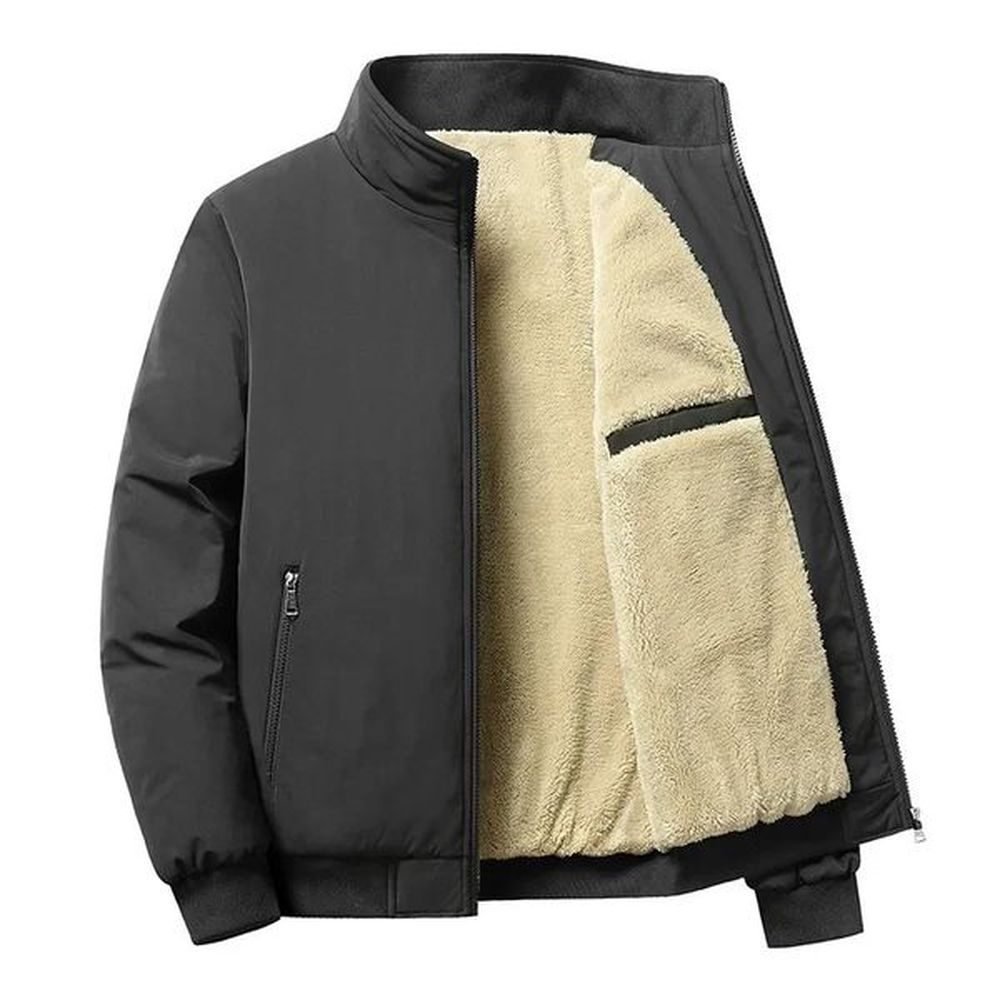 Winter Fleece Lined Cotton Jackets Thickened Plush Lamb Warm Windbreaker Jacket Men Fashion Casual Outwearing Coats 241202