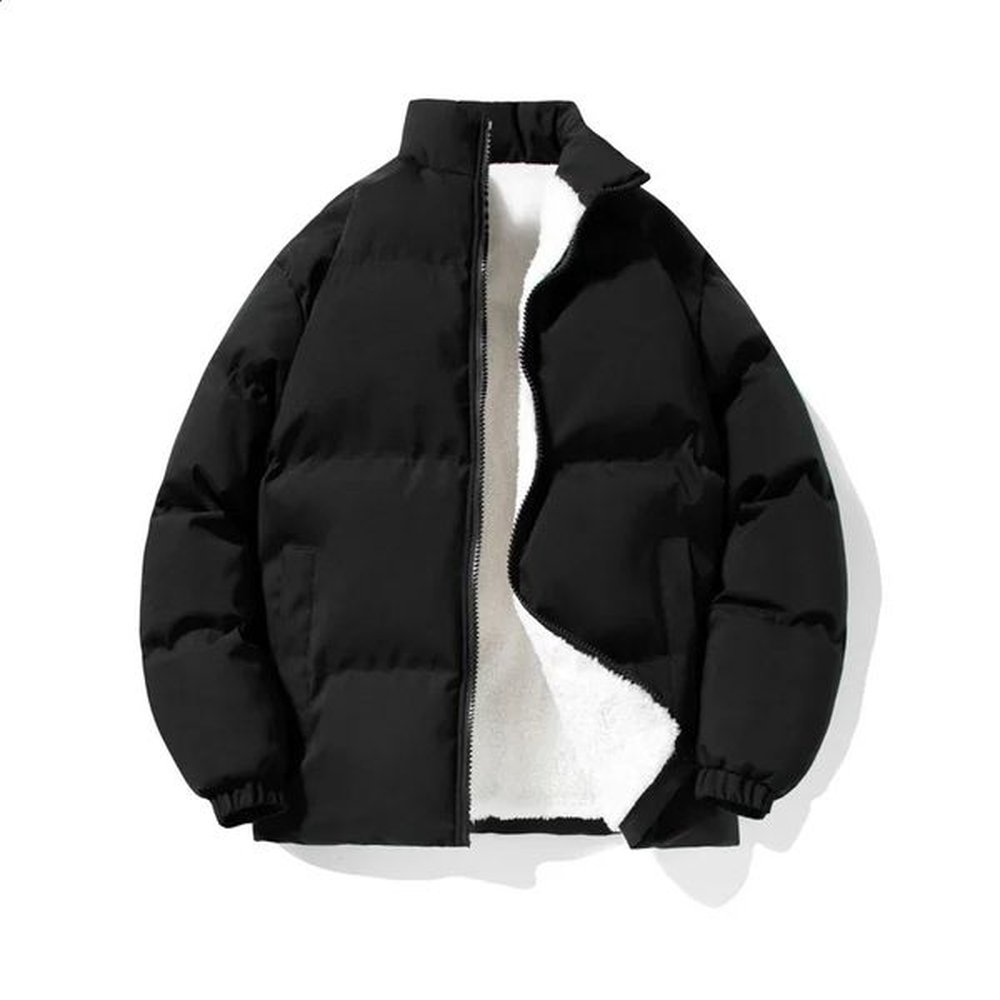 Winter jacket mens Parkas loose thick wool warm stand up collar fashionable street large size 8XL 240830