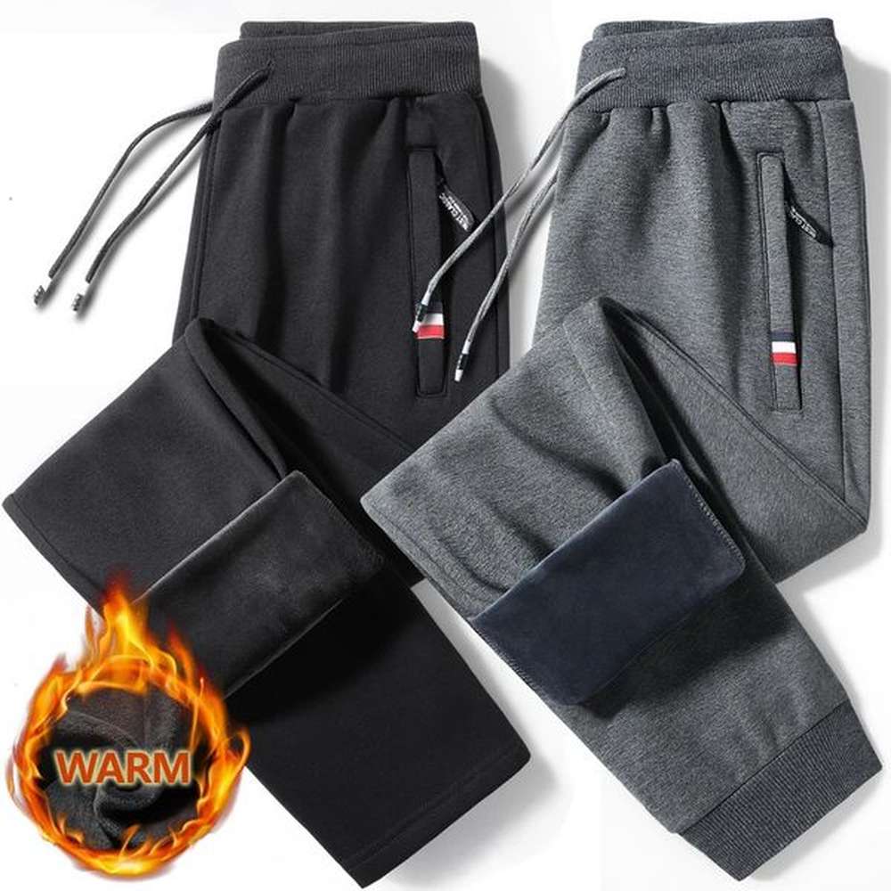 Winter Warm Pants Men Cotton Fitness Sportswear Fleece Tracksuit Bottoms Sweatpants Trousers Track Mens Joggers M8XL 127 241126