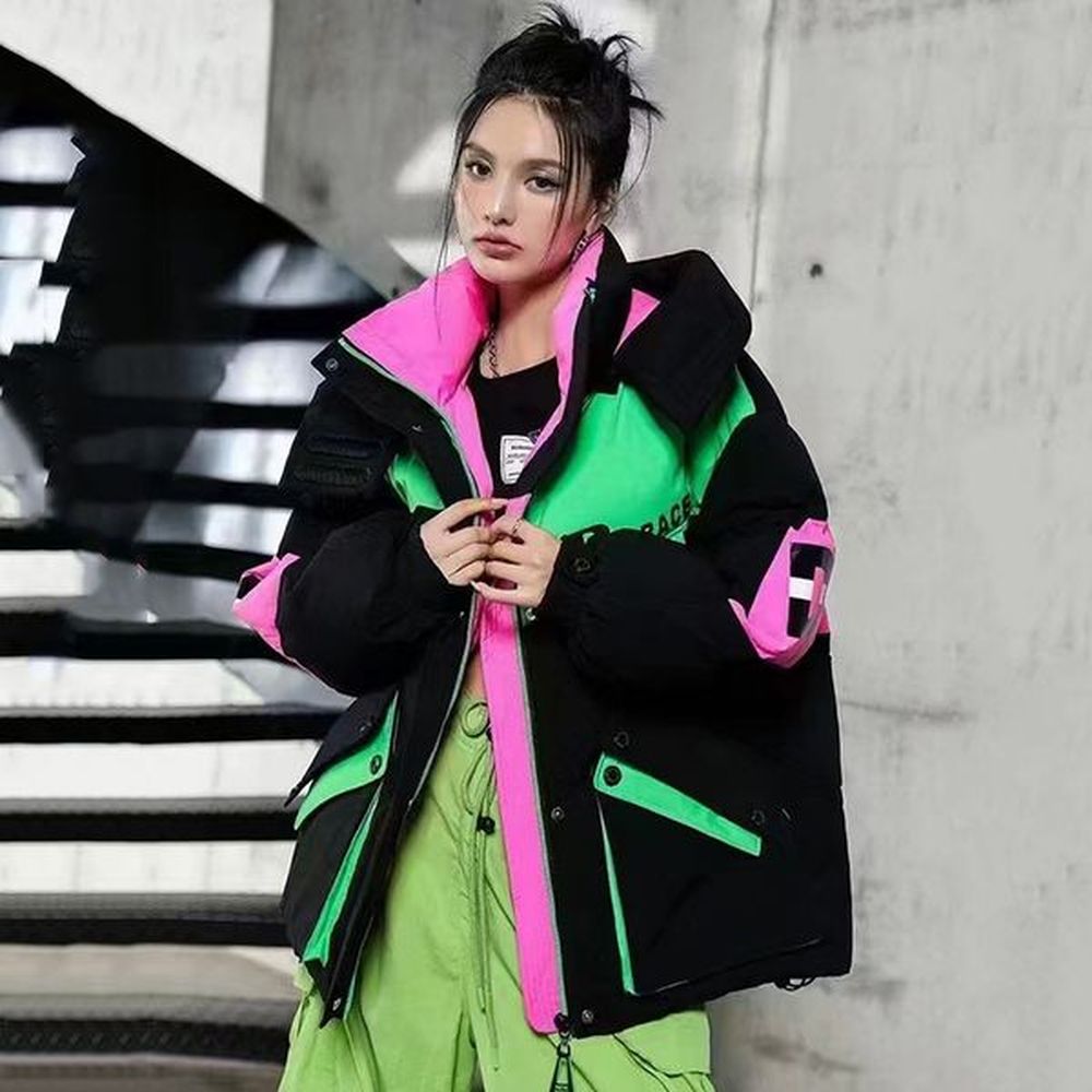 winter warm white duck down jackets women hooded parka