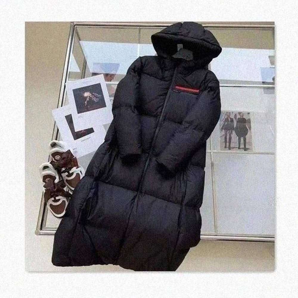 winter womens designer down jacket women cotton coats red logo