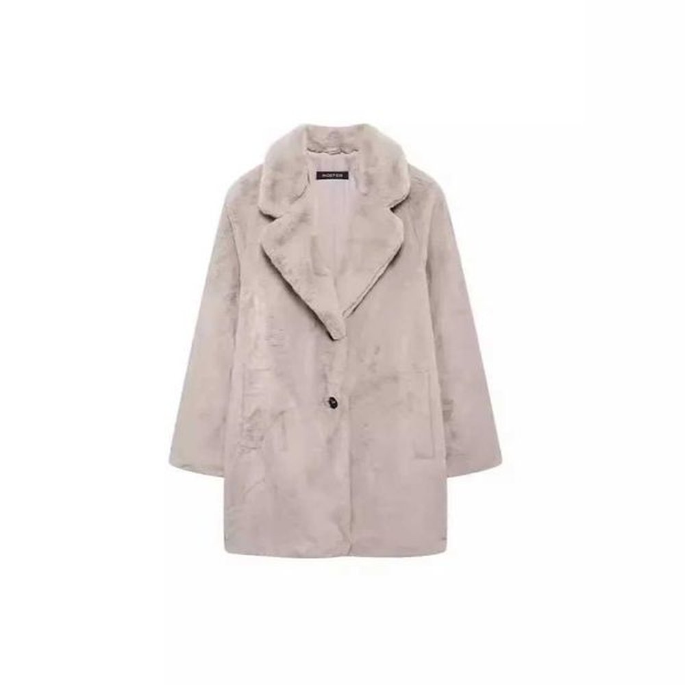 winter womens fashion artificial fur overcoat jacket zar stock