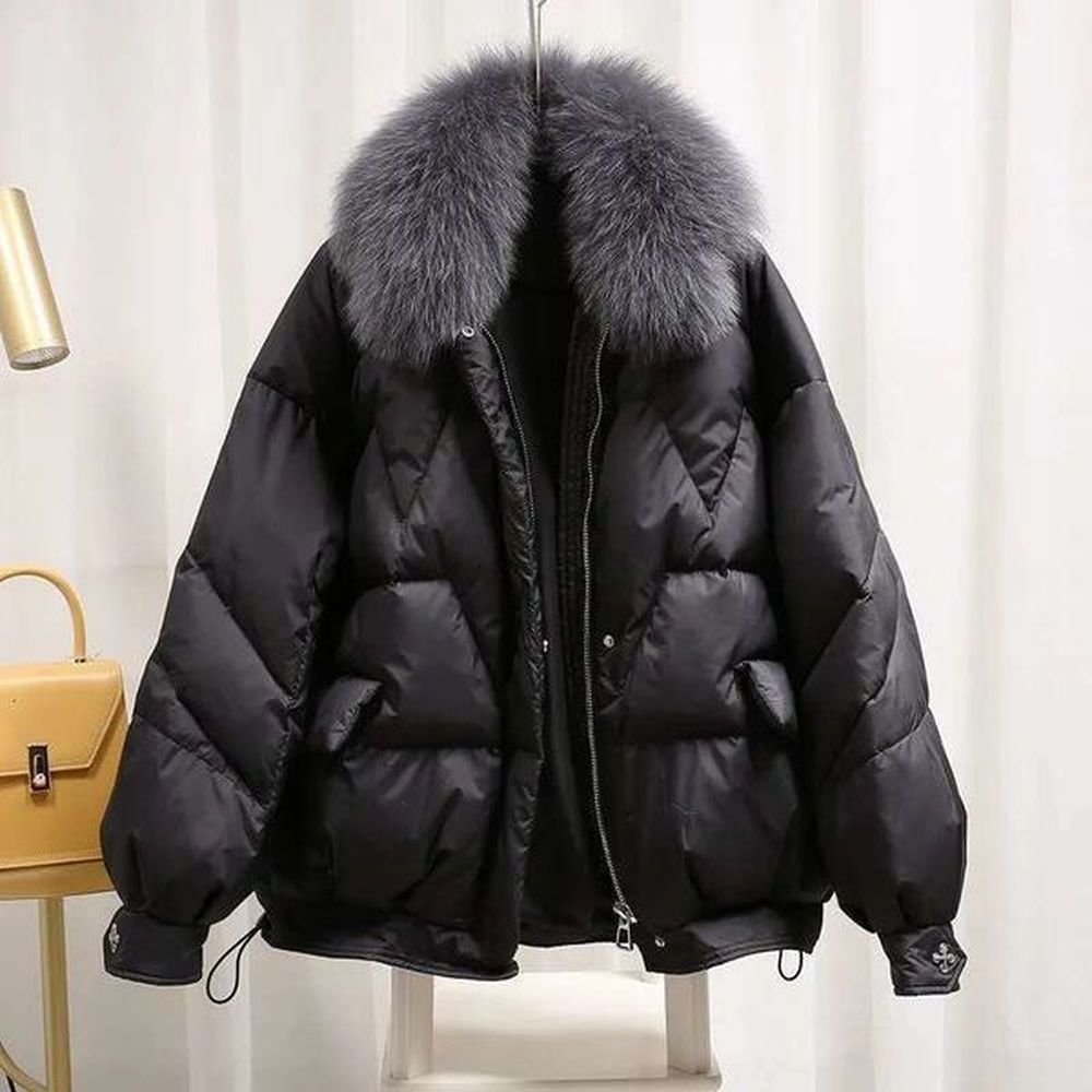 winter womens warm coat new thicken fur collar jacket