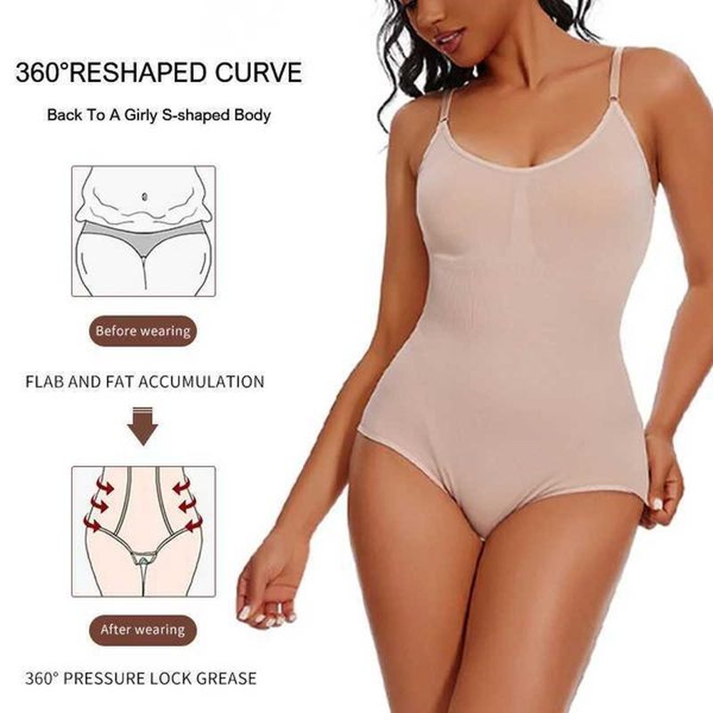 woman bodysuit tummy control harness bra flat belly sheathing butt