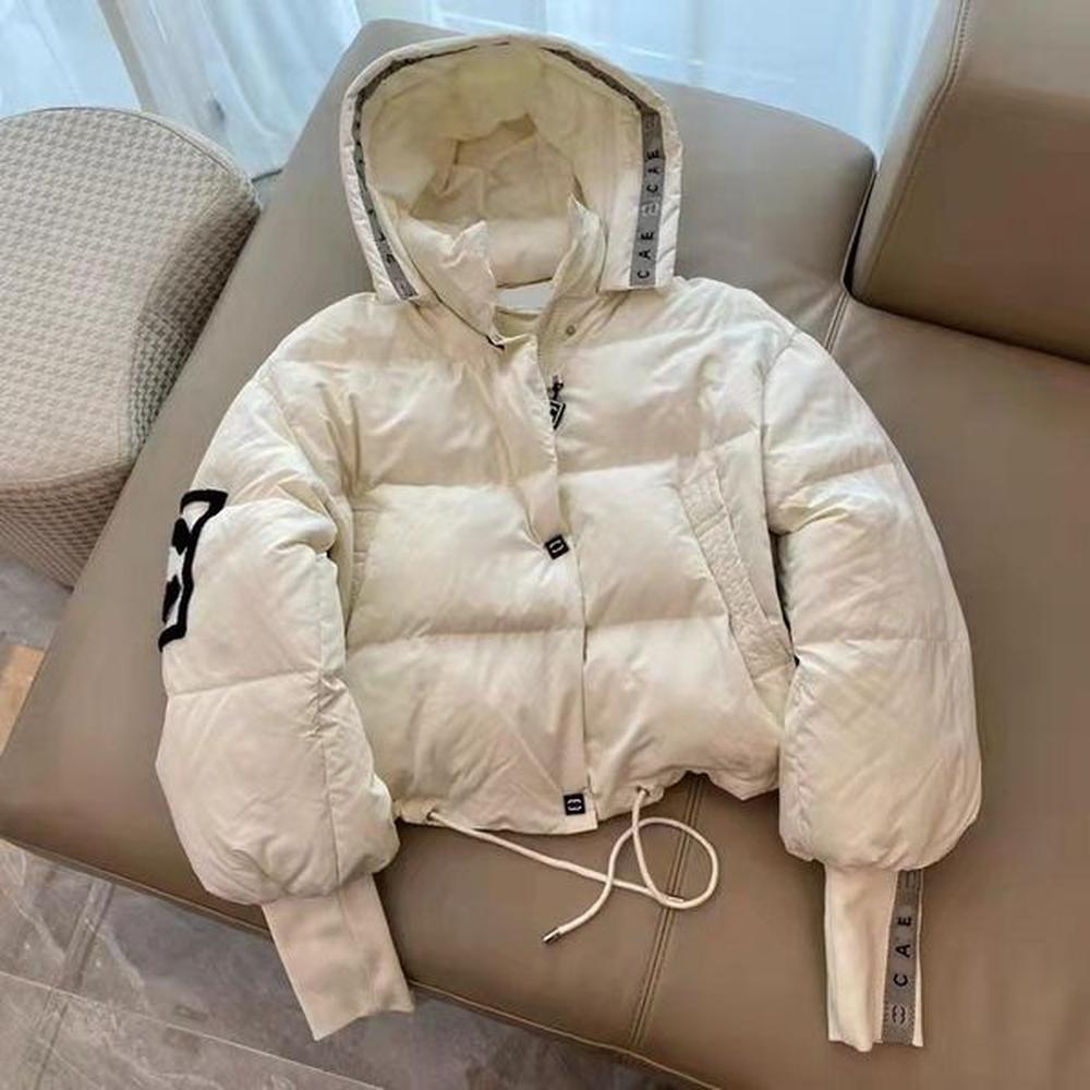 woman designer down jacket luxury crop down coat for womens