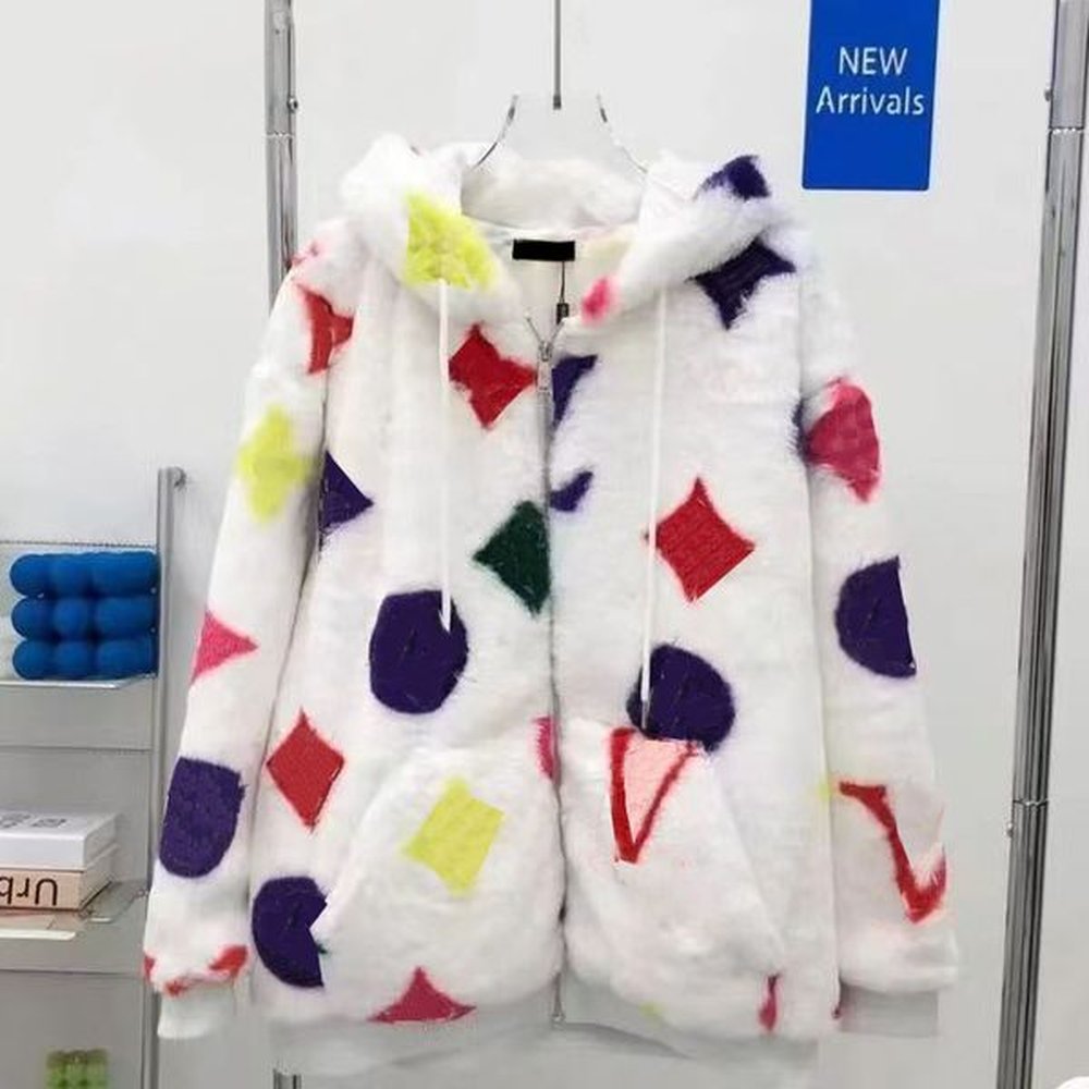 woman down jackets woolen femeal fur jacket womens coats flannel