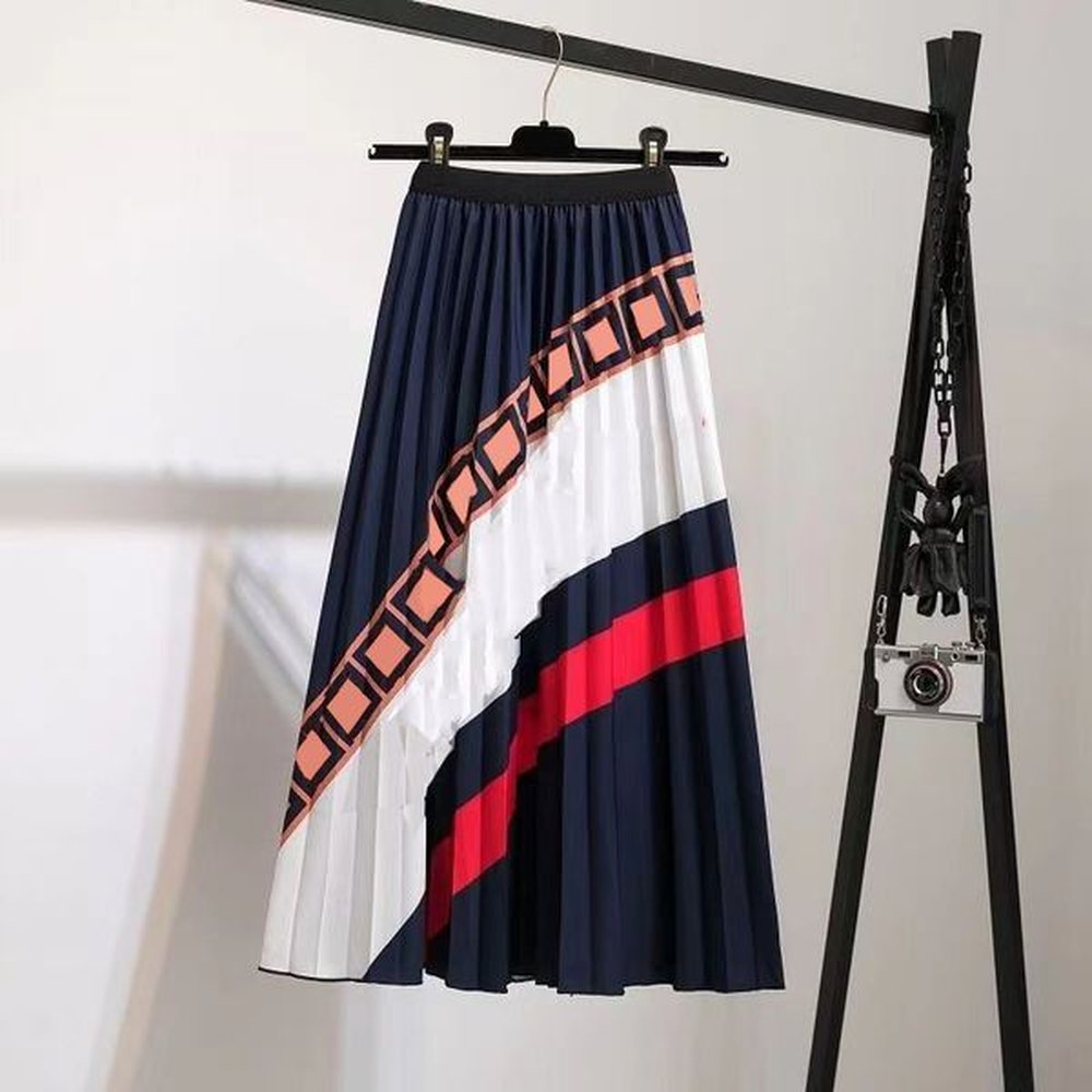 woman skirts pleated style bottoms skirt pants casual dress asian