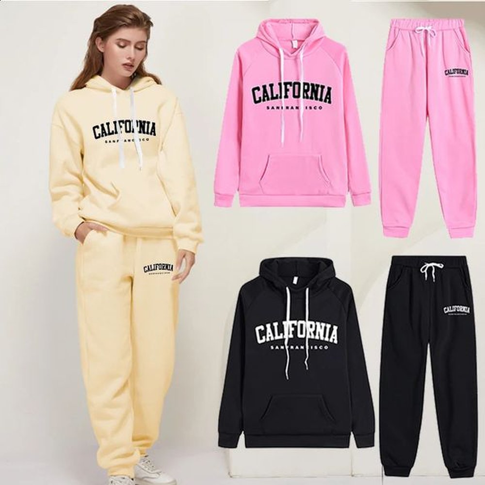 woman sweatshirts suit hoodie pant sets high quality daily sports