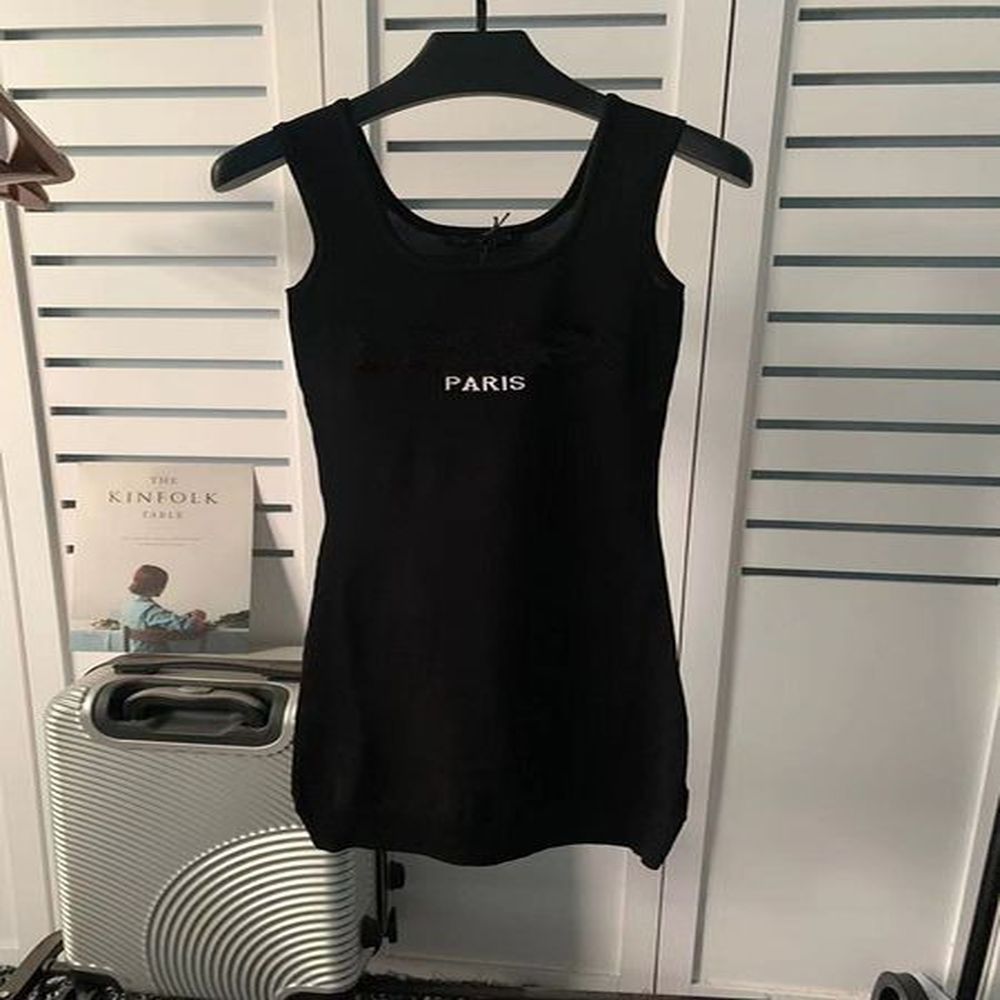 woman t shirt dress high quality designer sleeveless slim fit