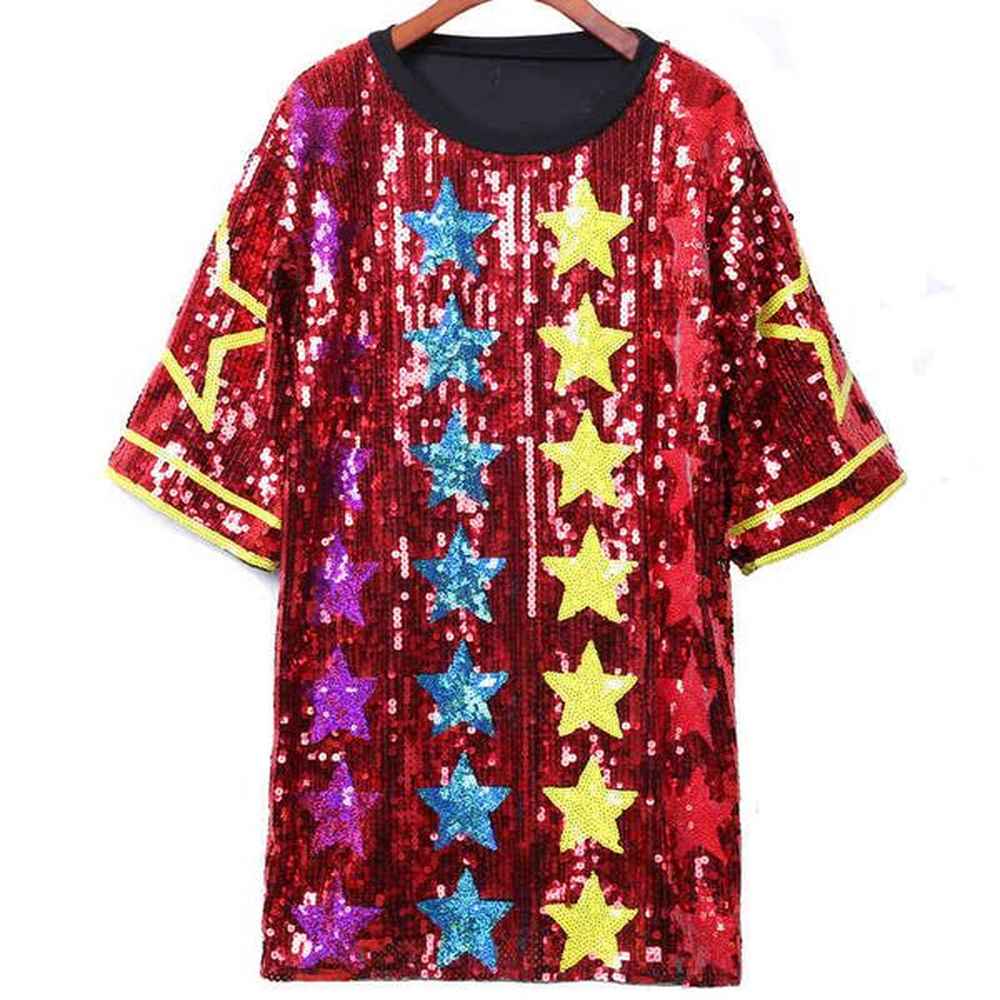 women black red blue silver tshirt o neck short sleeve
