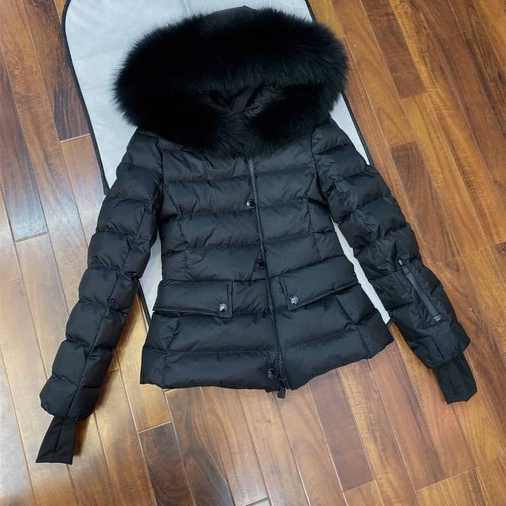women black short down jackets designer winter coat real fox