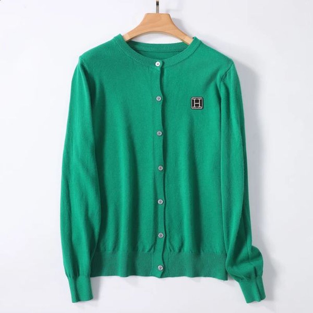 women cashmere cardigans sweater oneck autumn and winter knitted cashmere