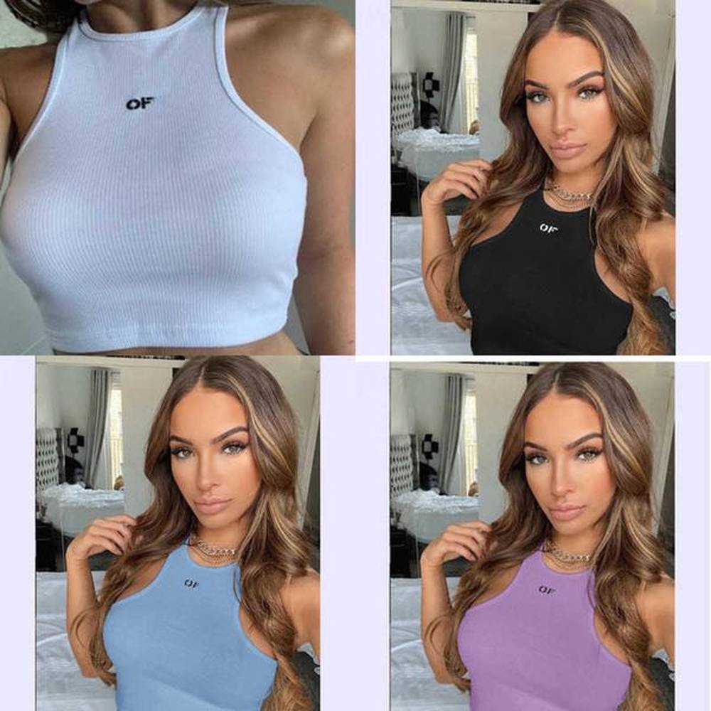 women clothes casual designer tops tees crop top embroidery sexy