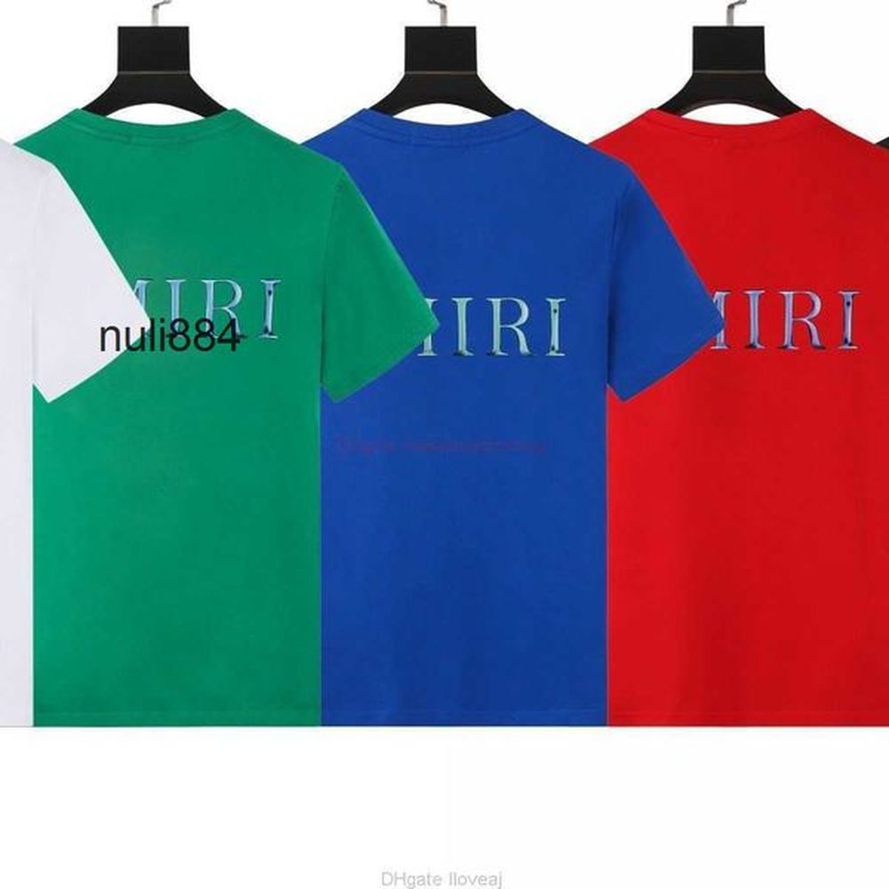 2024 women Clothing Brand Tees men Tshirt Horse luxury Letter designer Double Fashion Printing Round Neck Tshir QL5F Fashion amiries amirish